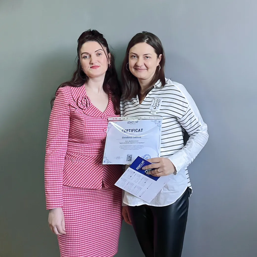 Participant la cursurile online Educont cu diploma de contabilitate